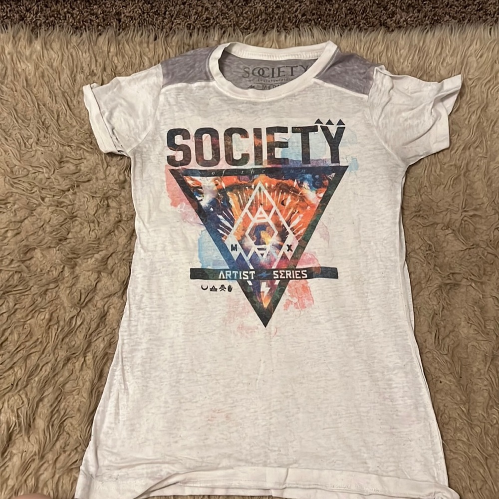 White society shirt good condition no holes or wear down rarely worn